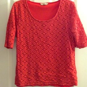 Banana Republic orange detail top